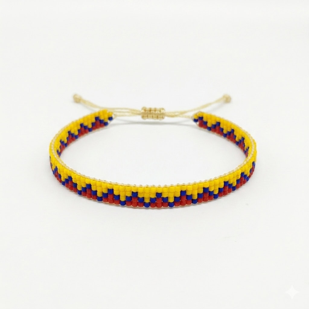 PULSERA COLOMBIA TRIÁNGULOS